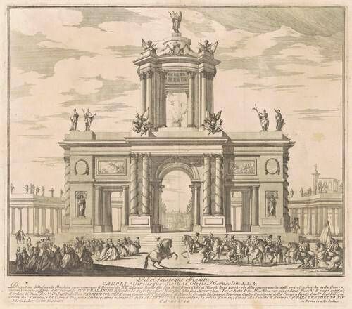 The Seconda Macchina for the Chinea of 1745: Triumphal Arch for the Return of King Charles of Bourbon to Naples