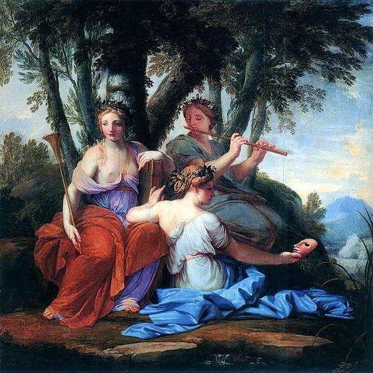 The Muses Clio, Euterpe and Thalia