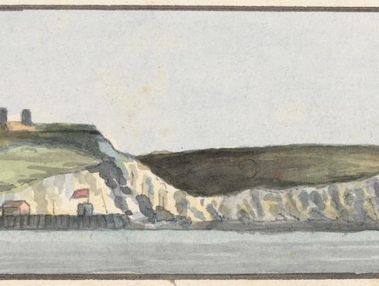 Dover Castle, North East, 1/2 North (one of five drawings on one mount)