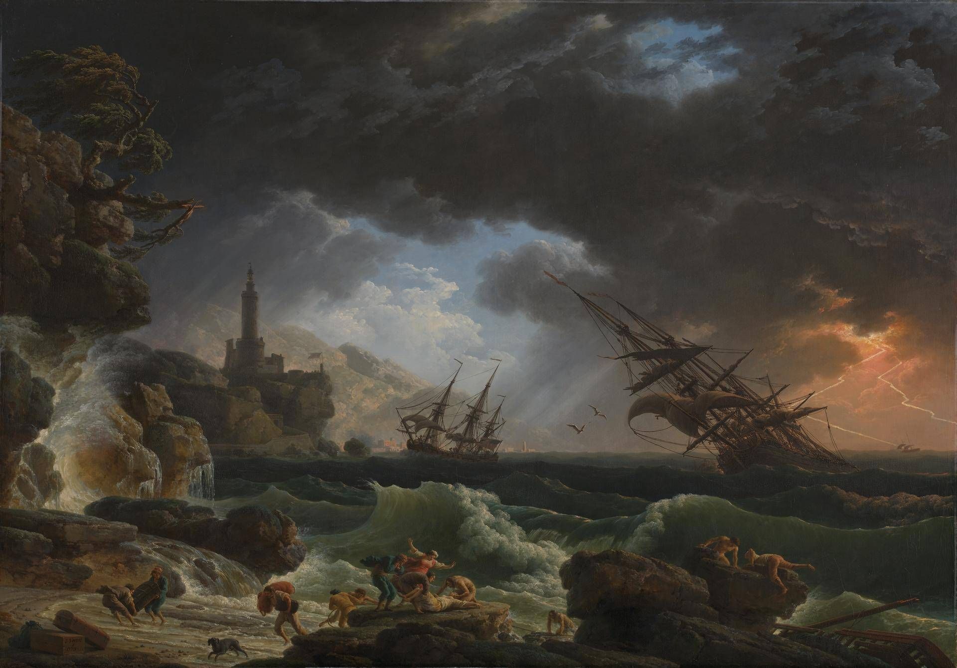 A Shipwreck in Stormy Seas ('Tempête')