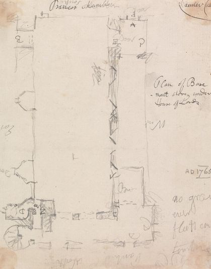 Plan of the Basement Story under the House of Lords