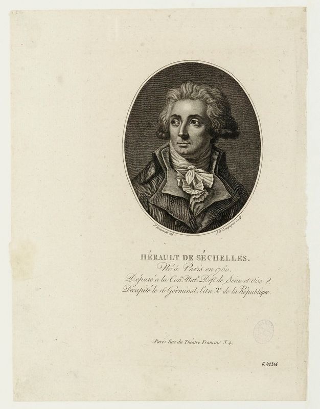 Hérault de Séchelles. / Né à Paris en 1760. [...].