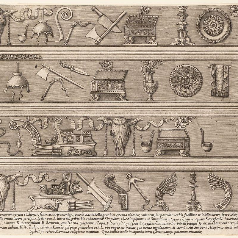 Speculum Romanae Magnificentiae: Sacrificial Instruments Based on Ancient Relief Sculpture