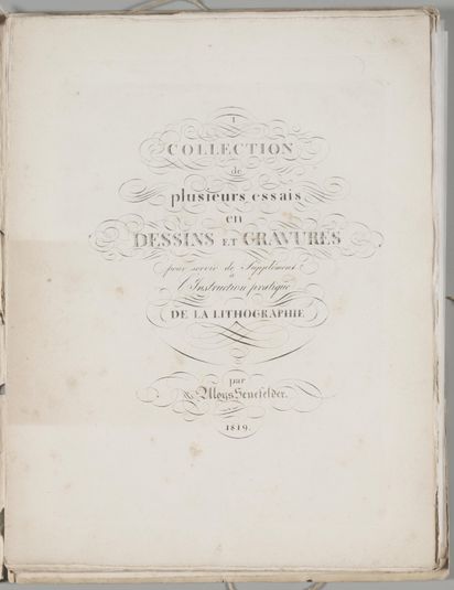Art of the Lithograph: Title Page, Plate I