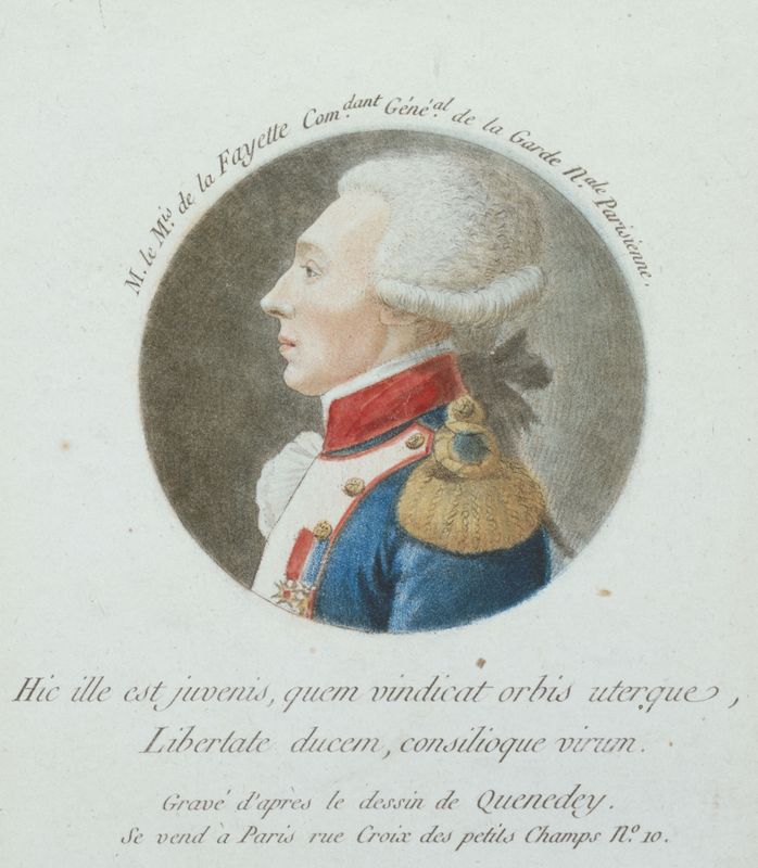 Portrait de Monsieur le Marquis de la Fayette