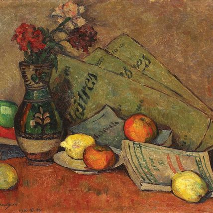 Still Life with Vase and Fruits