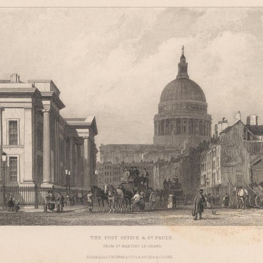 The Post Office & St. Paul's, from St. Martin's Le Grand