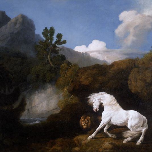 Horse Frightened by a Lion
