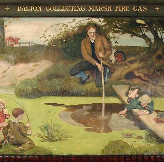 Dalton Collecting Marsh Fire Gas