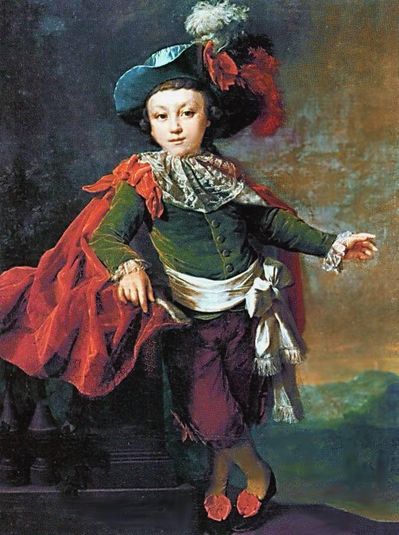 Portrait of F.P. Makerovskiy in masquerade costume