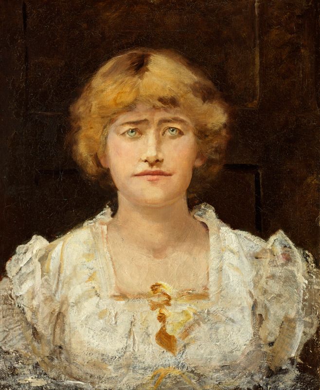 A Sketch of Ellen Terry (1847-1928), at Halliford