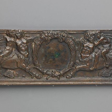 Front panel of a writing box (decorated with centaurs and nymphs)