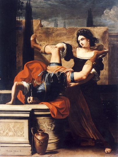 Timoclea uccide il capitano di Alessandro Magno