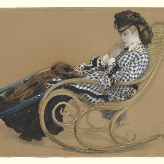 Young Woman in a Rocking Chair, study for the painting "The Last Evening"