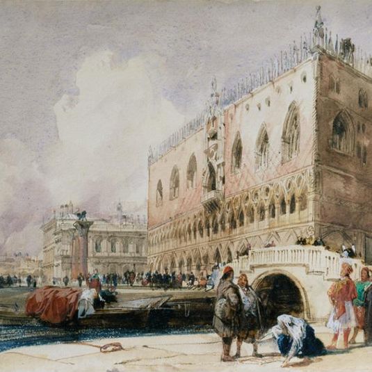 Venice: the Doge's Palace from the Ponte della Paglia