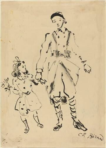 French Soldier and Child