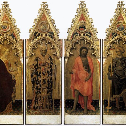 Two saints from the Quaratesi Polyptych: St. Mary Magdalen and St. Nicholas