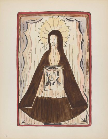 Plate 20: Saint Veronica: From Portfolio "Spanish Colonial Designs of New Mexico"