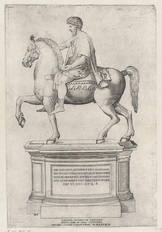 The Equestrian Statue of Marcus Aurelius on the Capitol