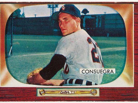 Sandalio Consuegra, Pitcher, Chicago White Sox, from Color TV Set series, series 10 (R406-10) issued by Bowman Gum