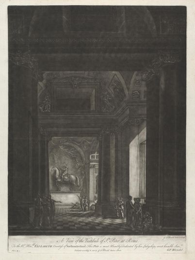 A View of the Vestibule of St. Peter at Rome