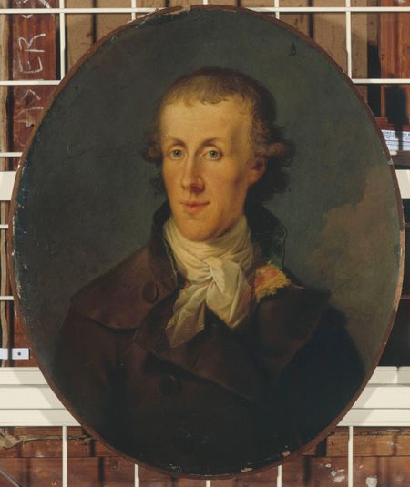 Portrait d'Emmanuel de Haller (1747-1833), banquier, intendant des armées de Bonaparte en Italie.