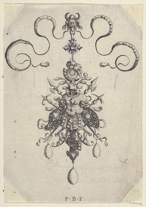 Vertical Panel with Design for a Pendant, from Omnis Generis Instrumenta Bellica