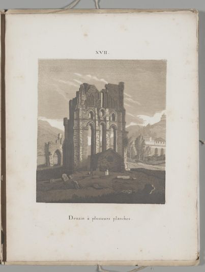 Art of the Lithograph: Italian Church Ruin, Plate XVII