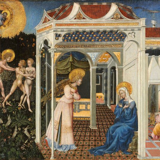 The Annunciation and Expulsion from Paradise