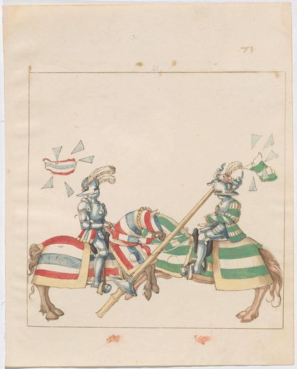 Freydal, The Book of Jousts and Tournaments of Emperor Maximilian I: Combats on Horseback (Jousts)(Volume I): Plate 65