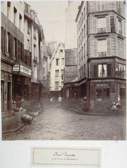 Rue Pirouette, vue prise de la rue Rambuteau, 1er arrondissement, Paris