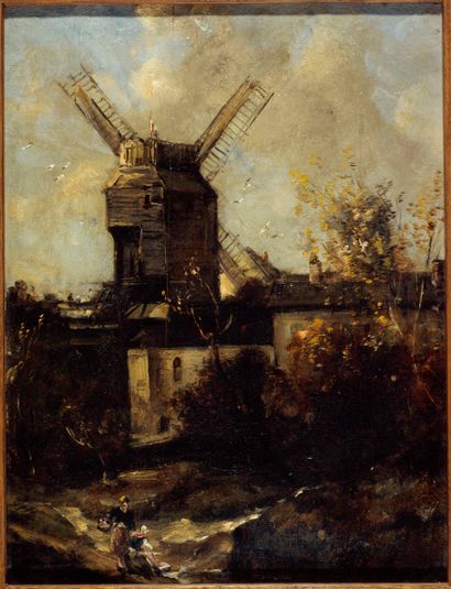 Le moulin de la Galette, à Montmartre