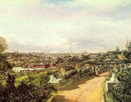 View of Moscow from the house of G.I. Chludov