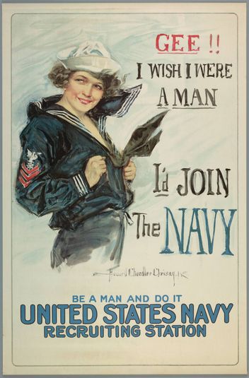 Gee I wish I were a Man, I'd Join the Navy