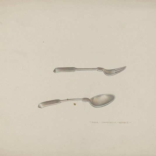 Silver Baby Spoon and Fork