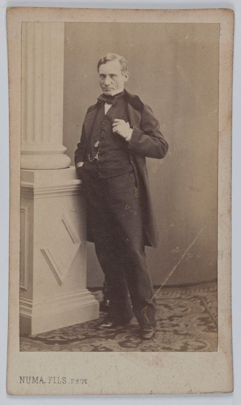 Portrait de François-Joseph Regnier de La Brière (1807-1885), dit Regnier, comédien et dramaturge.