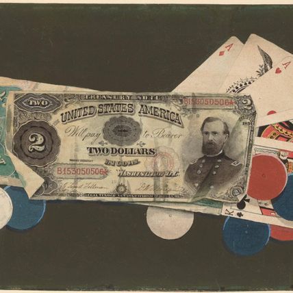 Trompe l'Oeil: A Full House with Chips, $2 and $5 Bills