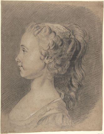 Bust of a Young Girl, Profile to Left