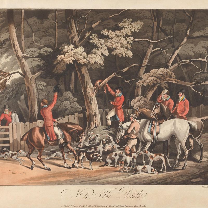 Set of Four - Fox-hunting: The Death