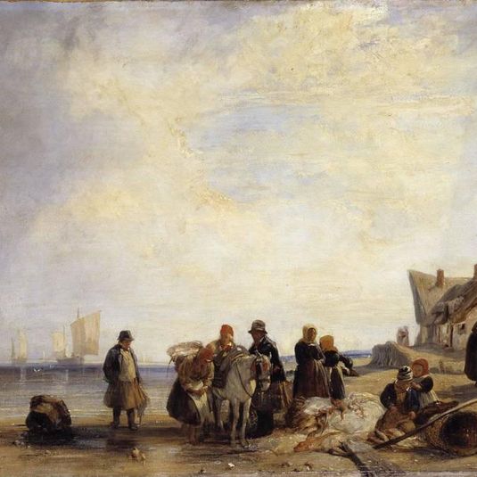 French Coast with Fishermen