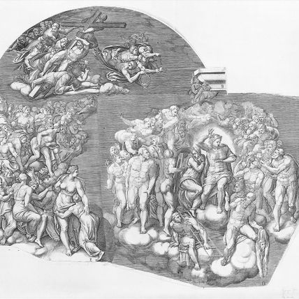 Last Judgment; after Michelangelo's fresco in the Sistine Chapel
