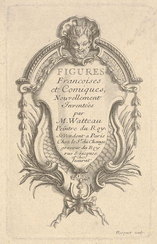 Frontispiece for 'Figures French and comic' (Figures francoises et comiques)