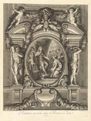 Protection accordée aux beaux-arts 1663 (Protection Granted to the Fine Arts 1663) [pl. 24]