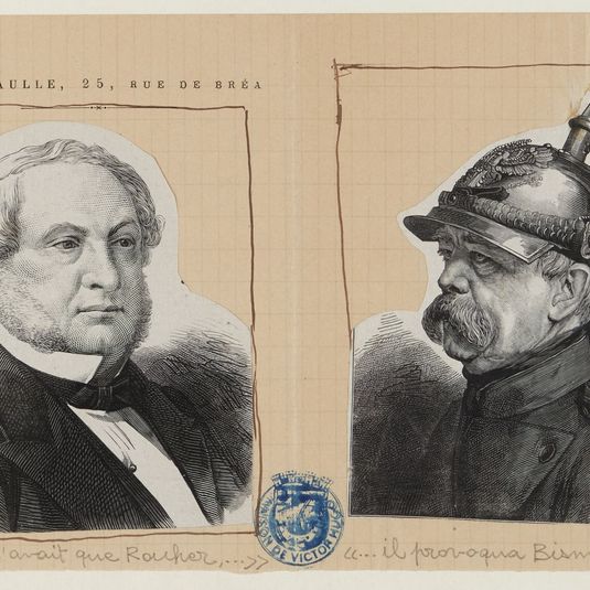 [Histoire d'un crime] Portrait de Rouher et Portrait de Bismarck