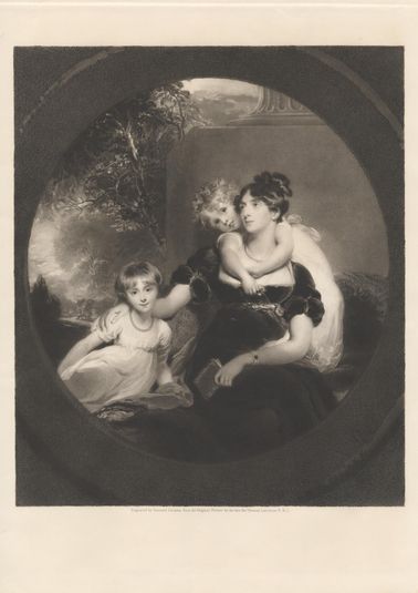 Mary Elizabeth, Countess Grey, with Her Two Children