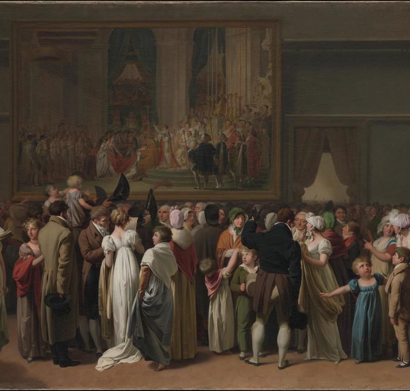 The Public Viewing David’s "Coronation" at the Louvre