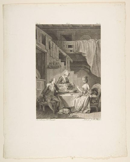 Le Faucon, from Contes et nouvelles en vers par Jean de La Fontaine. A Paris, de l'imprimerie de P. Didot, l'an III de la République, 1795