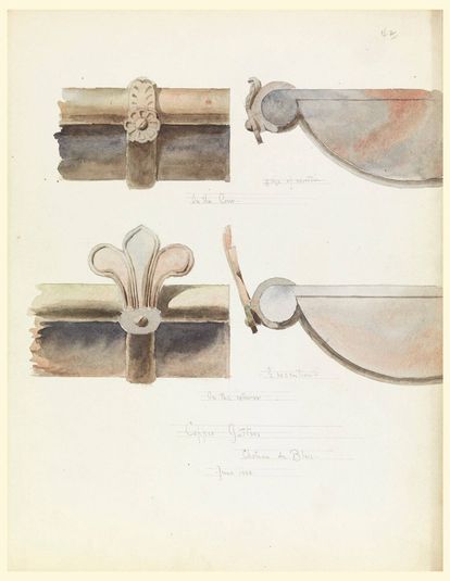 Two Copper Gutters, from a 16th-Century Castle, Blois, France