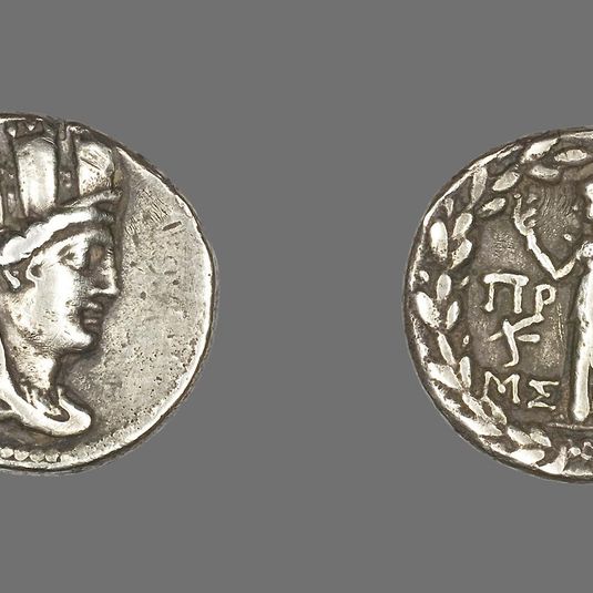 Tetradrachm (Coin) Depicting the Goddess Tyche