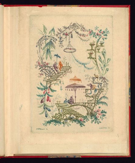 Ornamental Design from "Nouvelle suite de cahiers chinois a l'usage des Dessinateurs et des peintres", No.2, Inventes et dessines par Jean Pillement. Graves par Anne Allen.